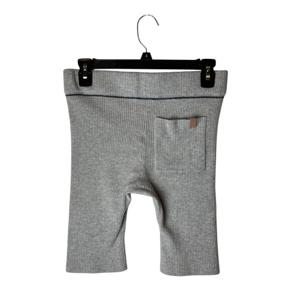 Lunya Shorts Women Medium Gray Cotton Silk Ribbed Bike‎ Loungewear Sleepwear - Picture 3 of 9